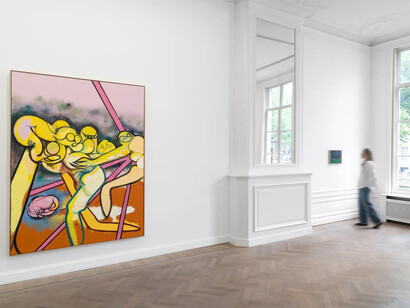Daniel Richter, Funky dimes, exhibition view. Courtesy of GRIMM
