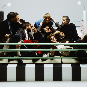 Memphis, Tawayara boxing ring conçu par Masanori Umeda, 1981. Avec l'aimable autorisation des Arts Décoratifs