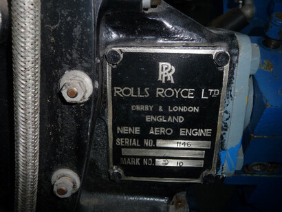 Rolls Royce “Nene” Mark 1. Courtesy of British Columbia Aviation Museum