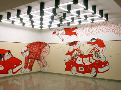 Una sala dello stabile