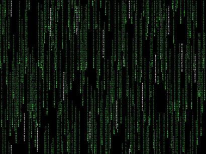 A shower of numbers and information, cascading infinitely