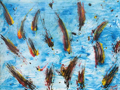 Ján Hlavatý, Island in the soul, exhibition painting. Courtesy of Danubiana