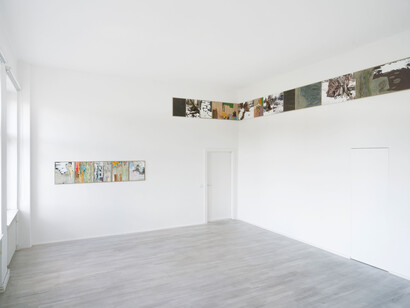 Andreas Eriksson, Horizontal fold, exhibition view. Courtesy of Barbara Wien Gallery