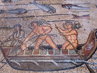 Basilica di Aquileia. Particolare del pavimento musivo