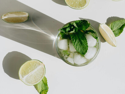 Mint, lime and rum make up the mojito