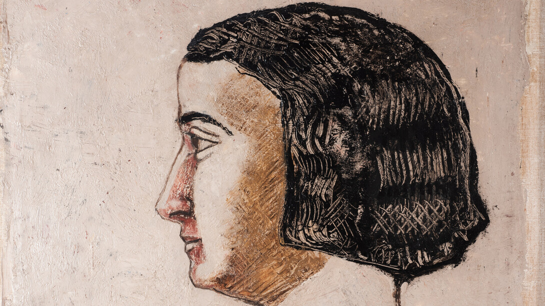 Massimo Campigli, Testa di profilo con anfora, 1930. Cortesia del Mart