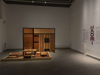 Haori. Men’s clothing from the early twentieth century tells the story of Japan, exhibition view. Courtesy of 
Museo d'Arte Orientale