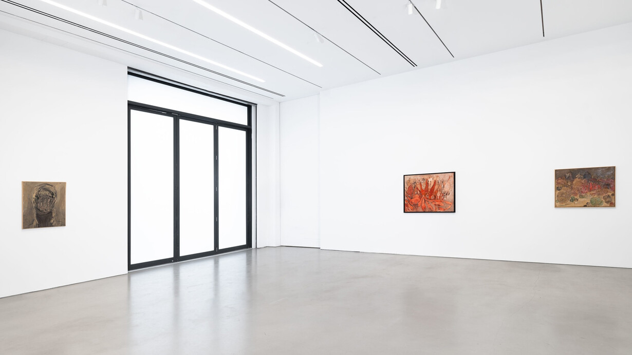 Roger-Edgar Gillet, Dinner party, exhibition view. Courtesy of Petzel Gallery