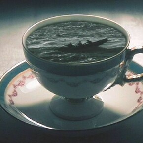 Dorothy Cross, Teacup, 1997, DVD PAL, 3 min loop, Courtesy of Dorothy Cross and Kerlin Gallery, Dublin