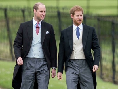 Il Principe Harry con il fratello Principe William