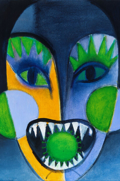 Laima Eglīte, Mask. Sharp teeth (detail), 2016–2020. Courtesy of Daugava Gallery
