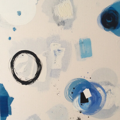 ...Painting Not Yet Titled…, acrylic on raw canvas, 135x117 cm, 2019-2020