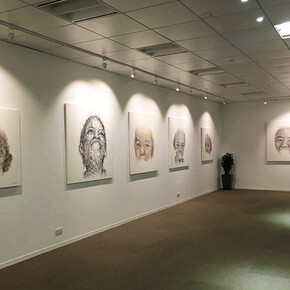 Francesco Clemente, Exhibition view. Courtesy of Galerie Templon