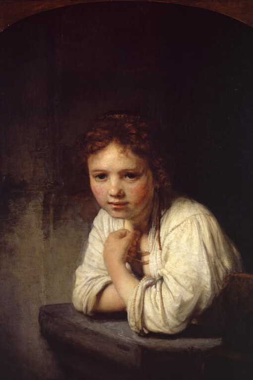 Girl at a Window
by Rembrandt (Rembrandt Harmensz van Rijn)
1645 By permission of the Trustees if Dulwich Picture Gallery