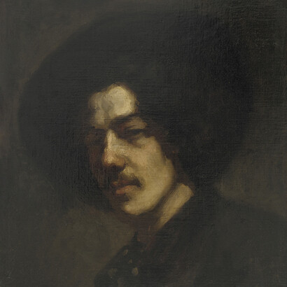 James McNeill Whistler; Autorretrato con sombrero, 1858, Freer Gallery of Art, Washington, DC.