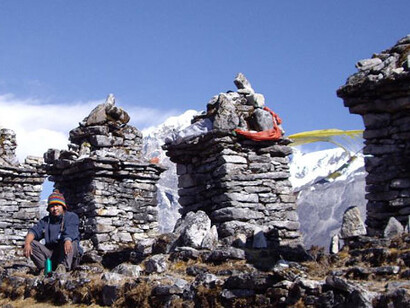Tibetan Stone Relics on the Way to Yuksom.