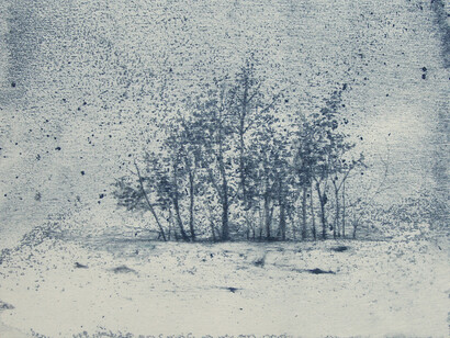 VICARI MARIKA, As I Walk, 2015, Grafite su tavola, 20x20 cm 