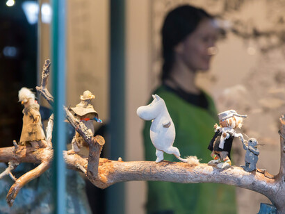 Moomin art, exhibition view. Courtesy of Moomin Museum