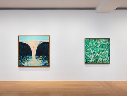 Cy Gavin, exhibition view. Courtesy of Gagosian Gallery