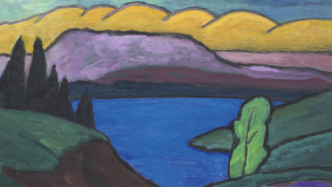 Gabriele Münter, The blue lake, 1954. Courtesy of Museo Nacional Thyssen-Bornemisza