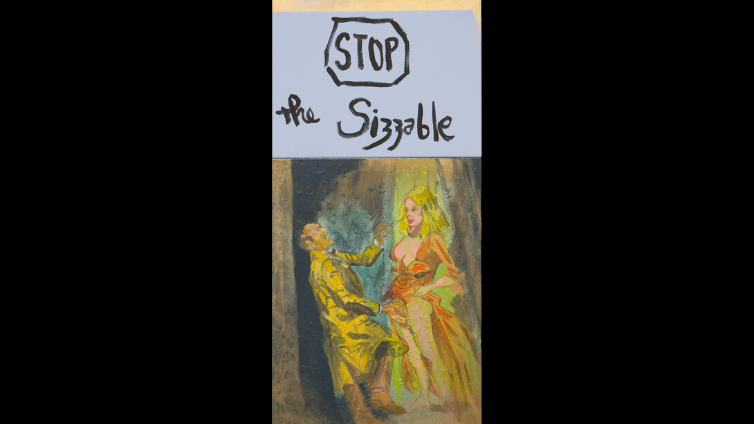 Archie Rand and Bob Holman, Stop the Sizzable, 2017. Courtesy of Freight + Volume