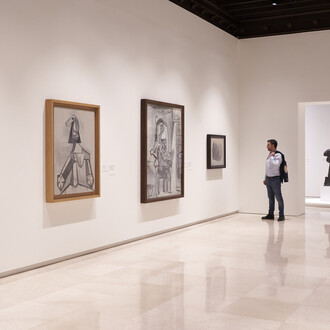 Pablo Picasso: estructuras de la invención. La unidad de una obra, vista de exhibición. Cortesía del Museo Picasso Málaga