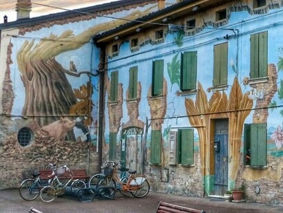 San Giovanni in Persiceto, murales, Bologna, Italia