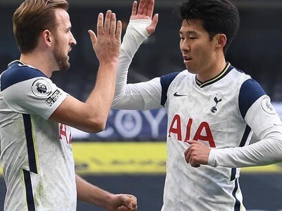 Harry Kane y Heung-min Son
