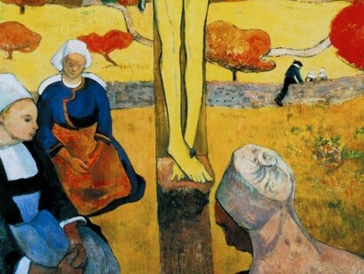 Paul Gauguin, _Le Christ jaune _(détail), 1889, huile sur toile, 127 x 108,5 cm, Albright-Knox Art Gallery, Buffalo