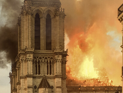 Notre Dame en llamas