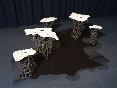 Verschiedene künstler, Made in Gmunden. Artists in residence, ausstellungsansicht. Mit freundlicher genehmigung der Academy of Ceramics Gmunden