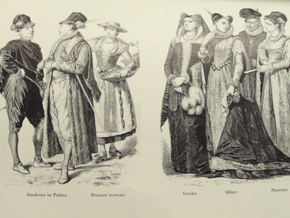 Disegno per la rappresentazione teatrale della Mandragola