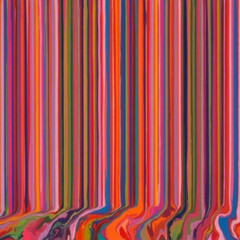 Ian Davenport, Poured Triptych Etching: Primavesi (After Klimt), 2017. Courtesy of Alan Cristea Gallery