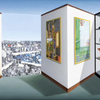 Patrick Hughes. Courtesy of Flowers Gallery