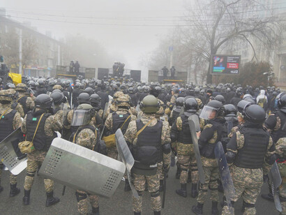 Kazakh security forces were assisted by over 2,000 CSTO troops in clashes against paramilitary fighters