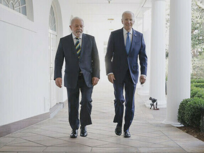 Lula da Silva, Präsident von Brasilien, und Joe Biden, der derzeitige Präsident der Vereinigten Staaten von Amerika
