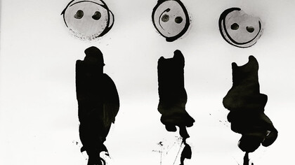 Davide Napoli, Comme si de loin, encre de chine sur papier dessin, 21 x 29,7 cm, 2020, detail