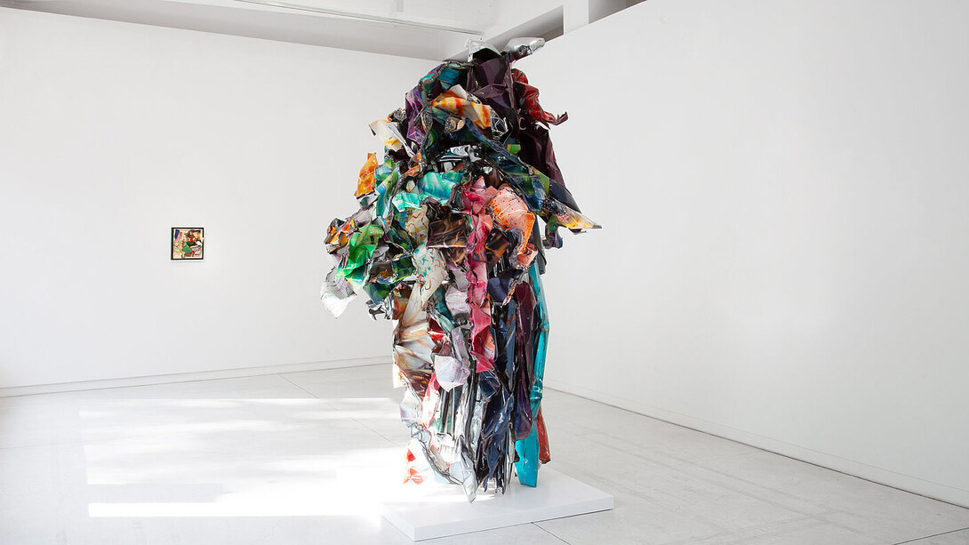 John Chamberlain, ausstellungsansicht. Mit freundlicher genehmigung der Galerie Karsten Greve