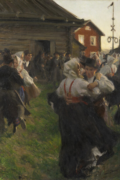 Anders Zorn, Mittsommertanz, 1897. Mit freundlicher Genehmigung der Hamburger Kunsthalle