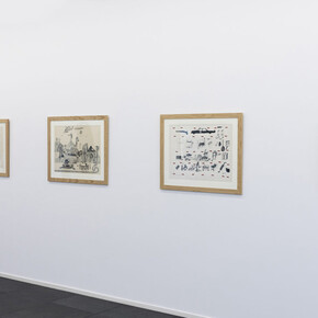 José Gamarra, El teatro de la jungla, vista de exhibición. Cortesía de Xippas Gallery