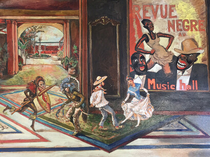 Douglas Pérez Castro, La Revue, 2015, oil on canvas, 50 x 70 cm