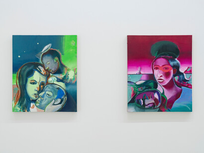 Katherina Olschbaur, Sweet expulsion, exhibition view. Courtesy of Perrotin Gallery