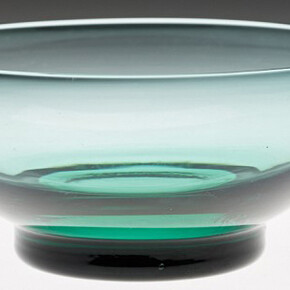 Russel Wright, American, 1904-1976, Morgantown Glass Works, engraver, American, 1899-1965, American Modern Dessert Bowl, 1951, Glass, Height: 7.4 cm (2 7/8 inches) Gift of James Brayton Hall and Mark Hambleton Stevens in honor of Ellen Fitzgibbon Hall, RISD 1945 Apparel 2010.67.6
