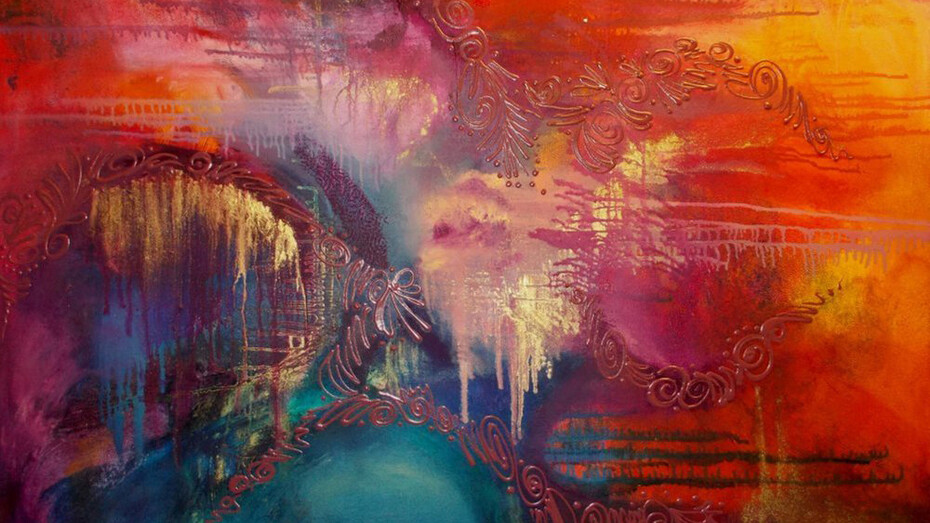 Methec, Paradise, Oil on Canvas, 40" x 50"