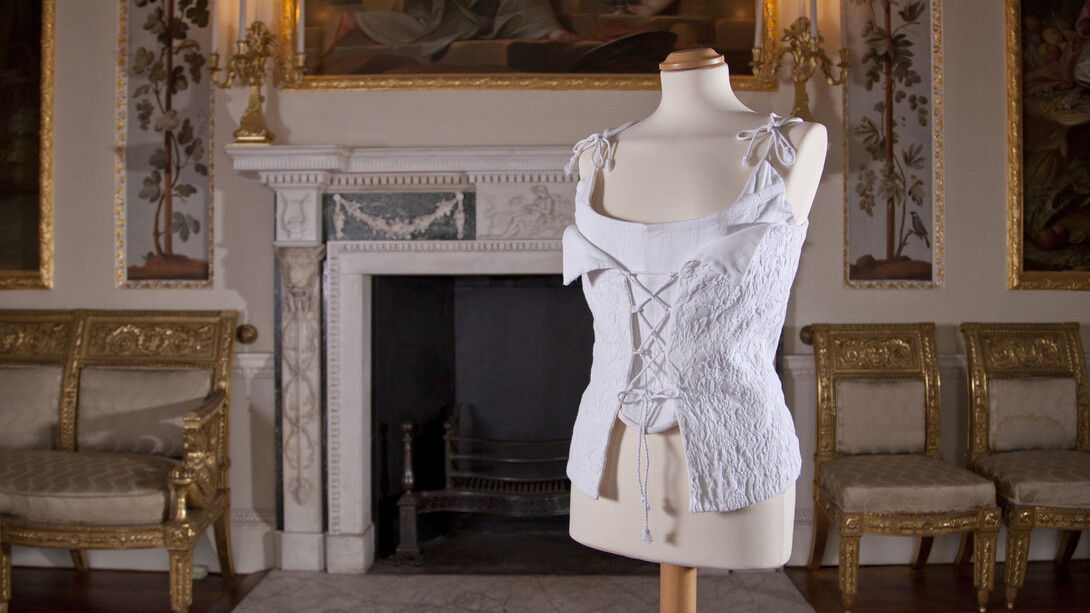 Vivienne Westwood, Wedding corset, Boned cotton pique, 1995, Private collection, Photographed at Danson House, Kent by Daniel Luke 