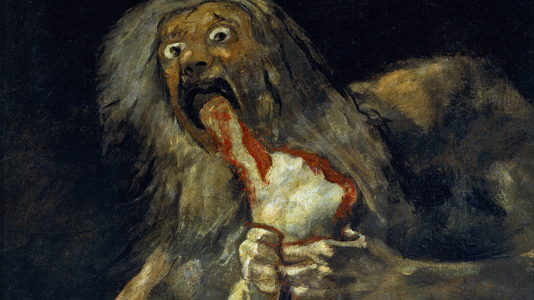 Francisco de Goya, Saturno devorando a su hijo (1819–1823, detalle). El enojo, aunque generalmente catalogado como una emoción negativa, es una respuesta natural ante situaciones percibidas como injustas o amenazantes