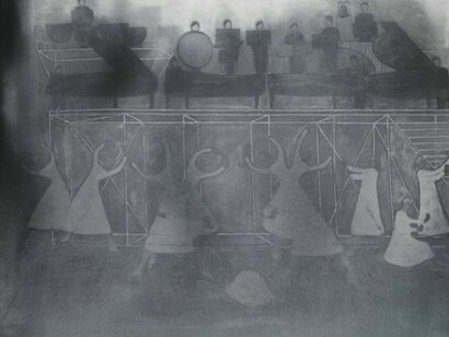 Silke Otto-Knapp, Tableau 1 (braiding) 2011, 140x160 cm