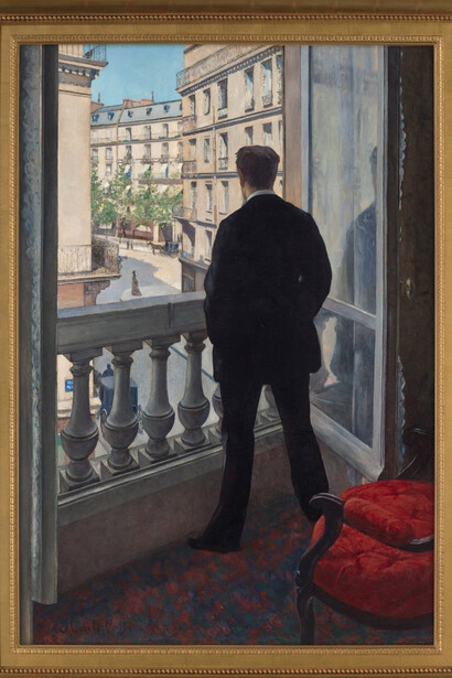 Gustave Caillebotte, Young Man at His Window, 1876