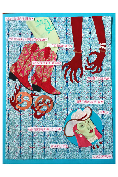 Yuqing Zhu, Neon Goddess. Courtesy the artist and Elephant Room Gallery