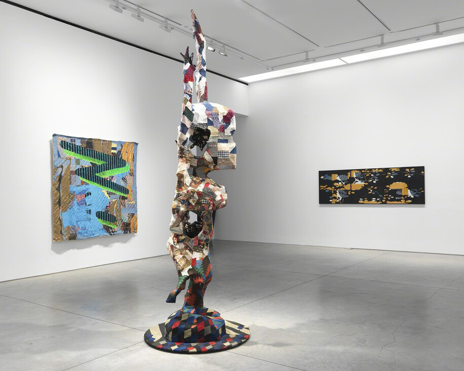 Sanford Biggers, Exhibition view. Courtesy of Marianne Boesky Gallery